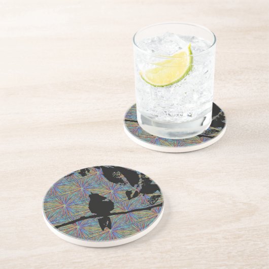 Hummingbird Fireworks Getränkeuntersetzer (Seite)