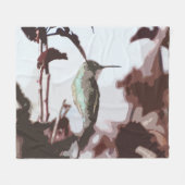 Hummingbird Fleece Blanket (Vorderseite (Horizontal))