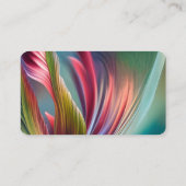 Hummingbird Flight Abstrakt Eleganter Vogel Visitenkarte (Rückseite)