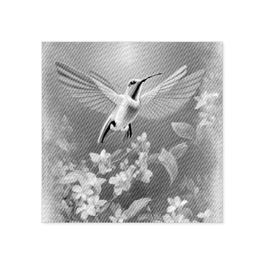 Hummingbird Flight Gummistempel (Prägung)
