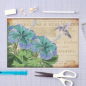 Hummingbird Floral Vintag Decoupage Tissue Paper Seidenpapier (Handwerk)