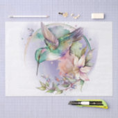 Hummingbird Floral Watercolor Seidenpapier (Handwerk)
