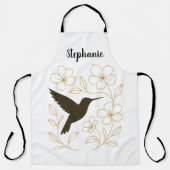 Hummingbird Flower Garden Apron Schürze (Vorderseite)