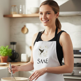 Hummingbird Flower Garden Apron Schürze