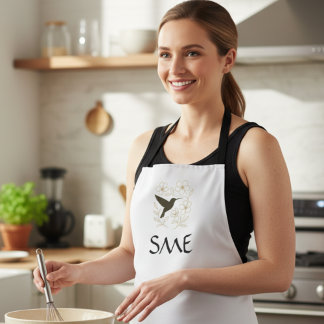 Hummingbird Flower Garden Apron Schürze
