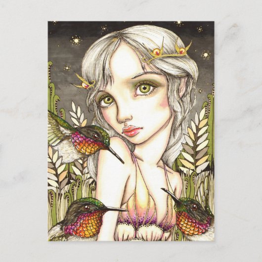 Hummingbird Flutter Postkarte (Vorderseite)
