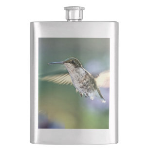 Hummingbird Flying Flachmann