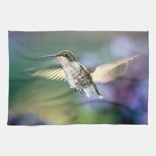 Hummingbird Flying Geschirrtuch (Horizontal)