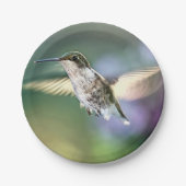 Hummingbird Flying Pappteller (Vorderseite)