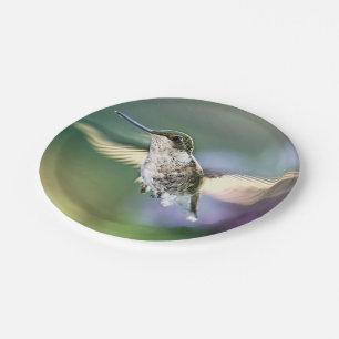 Hummingbird Flying Pappteller