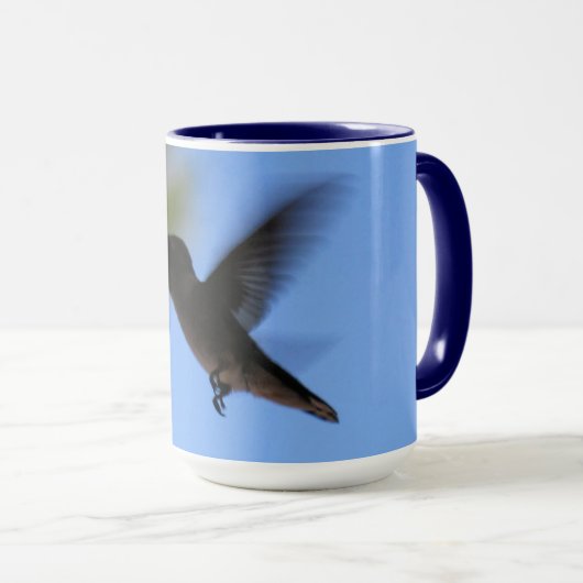 Hummingbird Flying Personalized Mug Tasse (VorderseiteRechts)