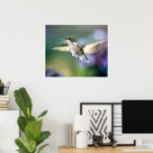 Hummingbird Flying Poster (Heimbüro)