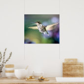 Hummingbird Flying Poster (Küche)