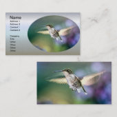 Hummingbird Flying Visitenkarte (Vorne/Hinten)