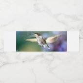 Hummingbird Flying Wasserflaschenetikett (Einzelnes Label)