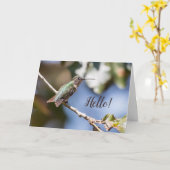 Hummingbird Fotografy Friendship Karte (Gelbe Blume)