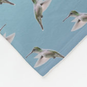 Hummingbird Frenzy Fleece Blanket (Light Blue Mix) (Ecke)