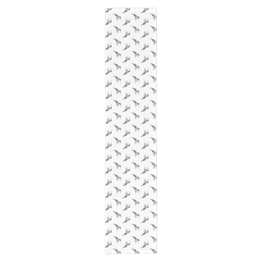 Hummingbird Frenzy Table Runner (Farbe auswählen) Kurzer Tischläufer (Vorderseite)