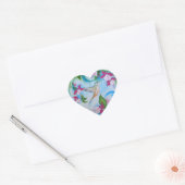 Hummingbird & Fuchsia Envelope Wedding Stickers (Umschlag)