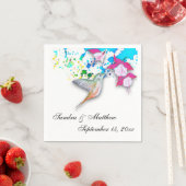 Hummingbird & Fuchsia Personalisiert Paper Napkins Serviette (Beispiel)