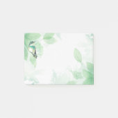 Hummingbird Garden Bird - Farbe des Meeres Post-it Klebezettel (Vorderseite)