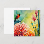 Hummingbird Garden Flat Card (Vorne/Hinten)