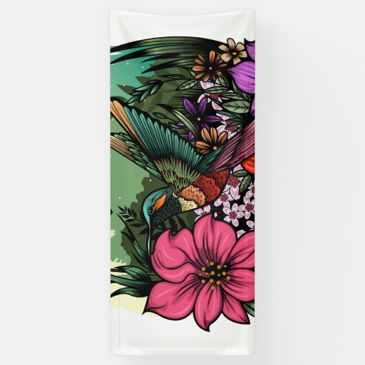 Hummingbird Garten Banner (Vertikal)