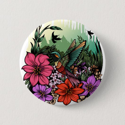 Hummingbird Garten Button (Vorderseite)