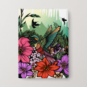 Hummingbird Garten Button