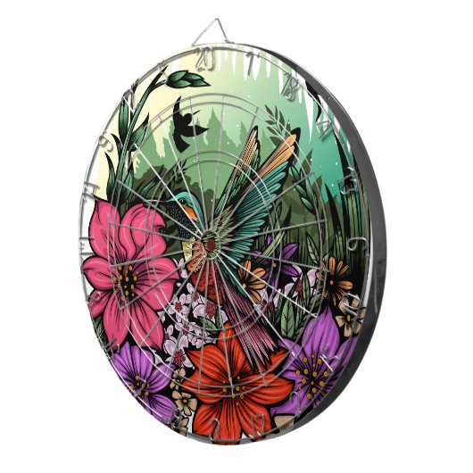 Hummingbird Garten Dartscheibe (Vorderseite rechts)