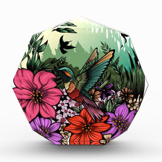 Hummingbird Garten Fotoblock (Vorderseite)