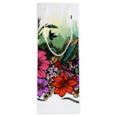 Hummingbird Garten Geschenktüte Für Weinflaschen (Rückseite)
