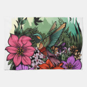 Hummingbird Garten Geschirrtuch (Horizontal)