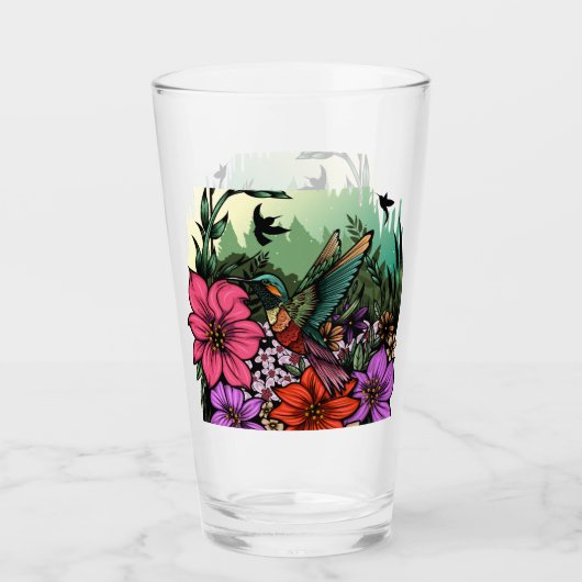 Hummingbird Garten Glas (Vorderseite)