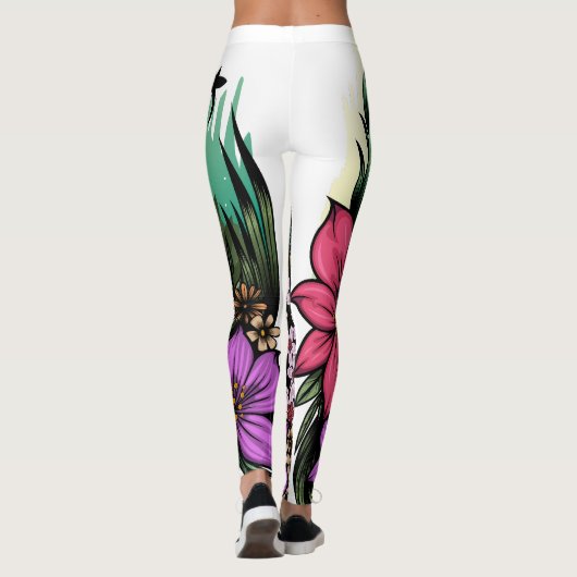 Hummingbird Garten Leggings (Rückseite)