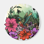 Hummingbird Garten Magnet (Vorne)