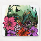 Hummingbird Garten Mousepad (Vorne)