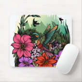 Hummingbird Garten Mousepad (Mit Mouse)