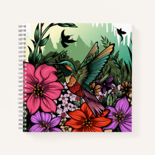 Hummingbird Garten Notizblock