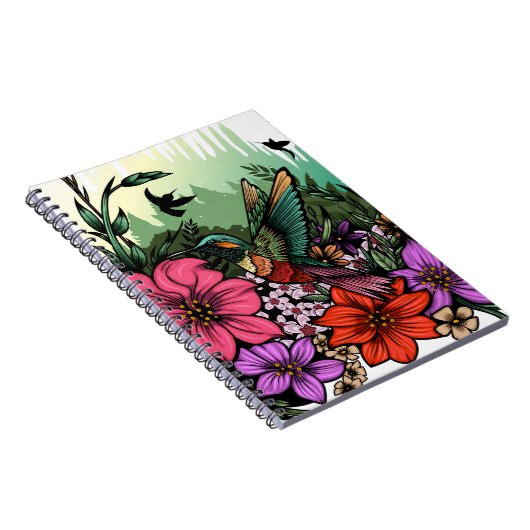 Hummingbird Garten Notizblock (Rechte Seite)