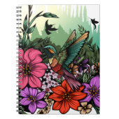 Hummingbird Garten Notizblock (Vorderseite)