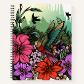 Hummingbird Garten Notizblock (Vorderseite)