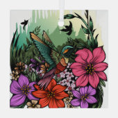 Hummingbird Garten Ornament Aus Glas (Rückseite)