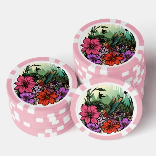 Hummingbird Garten Pokerchips (Stapel)