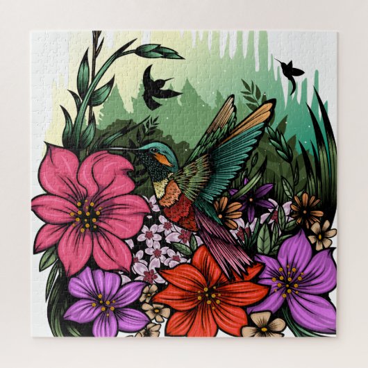 Hummingbird Garten Puzzle (Vertikal)