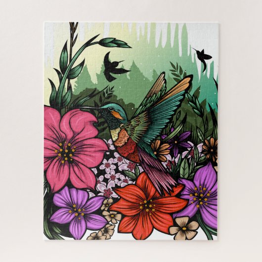 Hummingbird Garten Puzzle (Vertikal)
