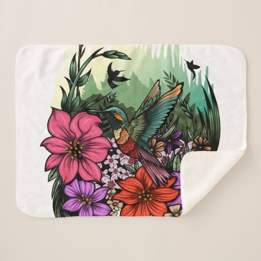Hummingbird Garten Sherpadecke (Vorderseite (Horizontal))