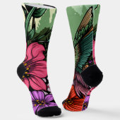 Hummingbird Garten Socken (Gewinkelt)