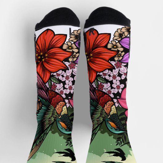 Hummingbird Garten Socken (Oben)