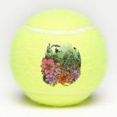 Hummingbird Garten Tennisbälle (Rückseite)